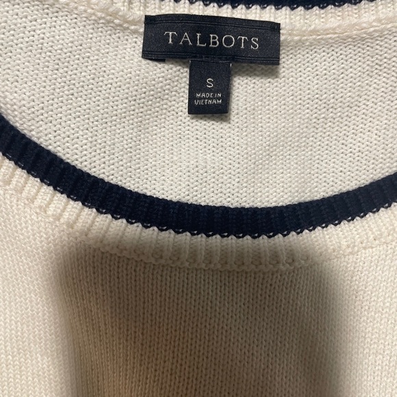 Talbots Pima Cotton Striped Sweater Women’s Small - Picture 7 of 7